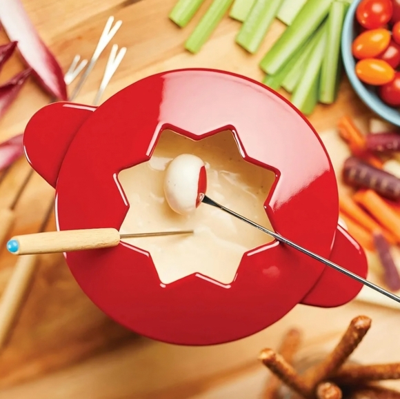 Rachael Ray Red Fondue Pot - cast iron - Picture 8 of 12